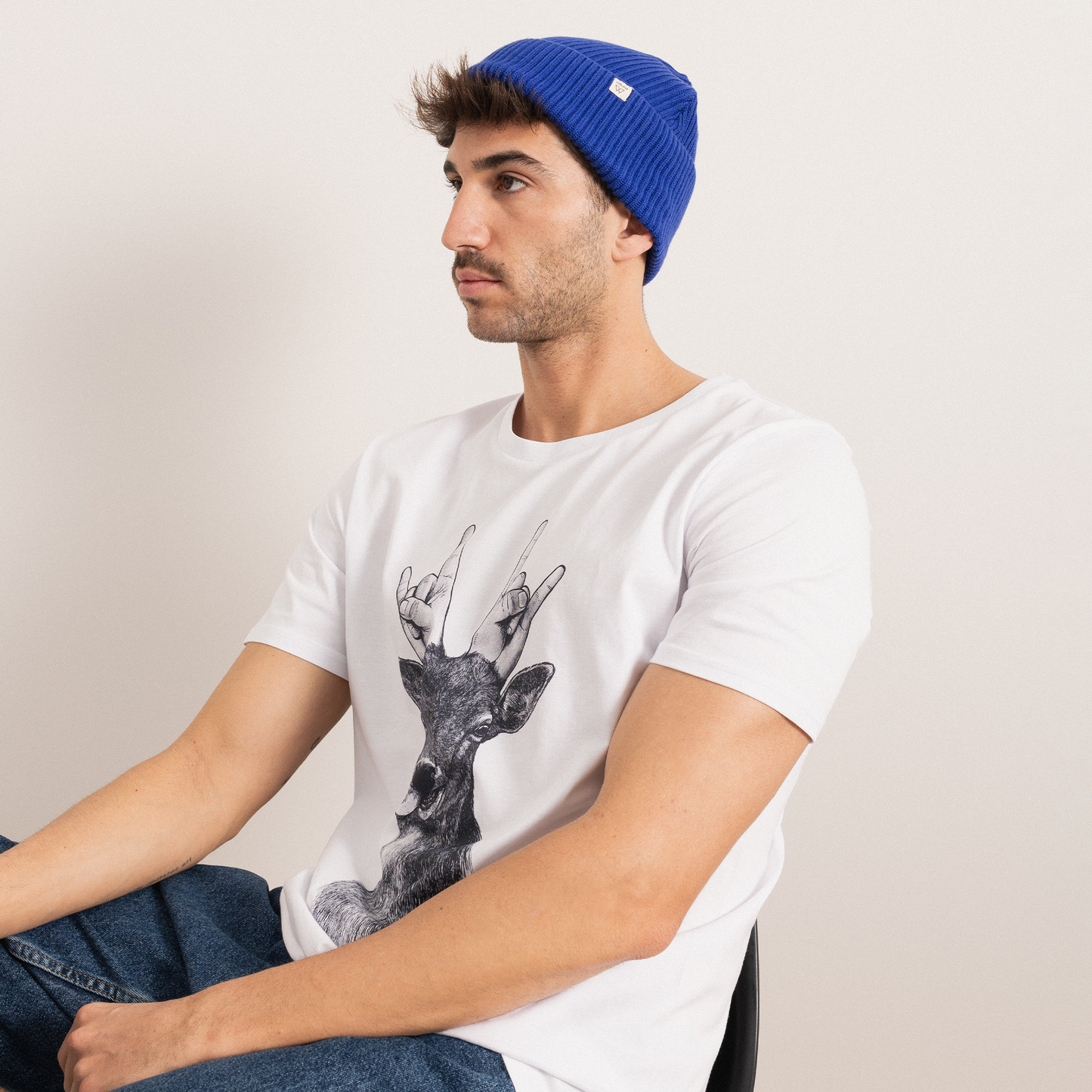 Beanie Worker Blue