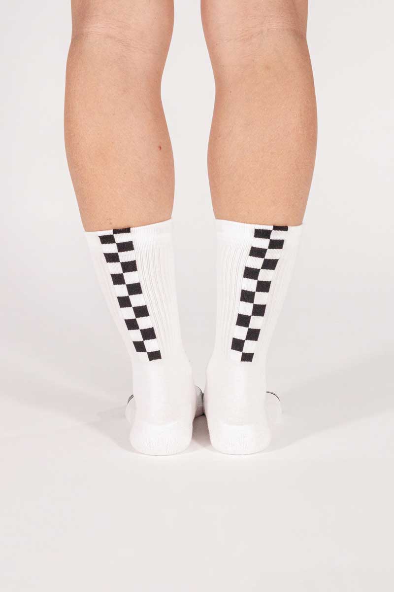 Socks Damero Blanco Negro