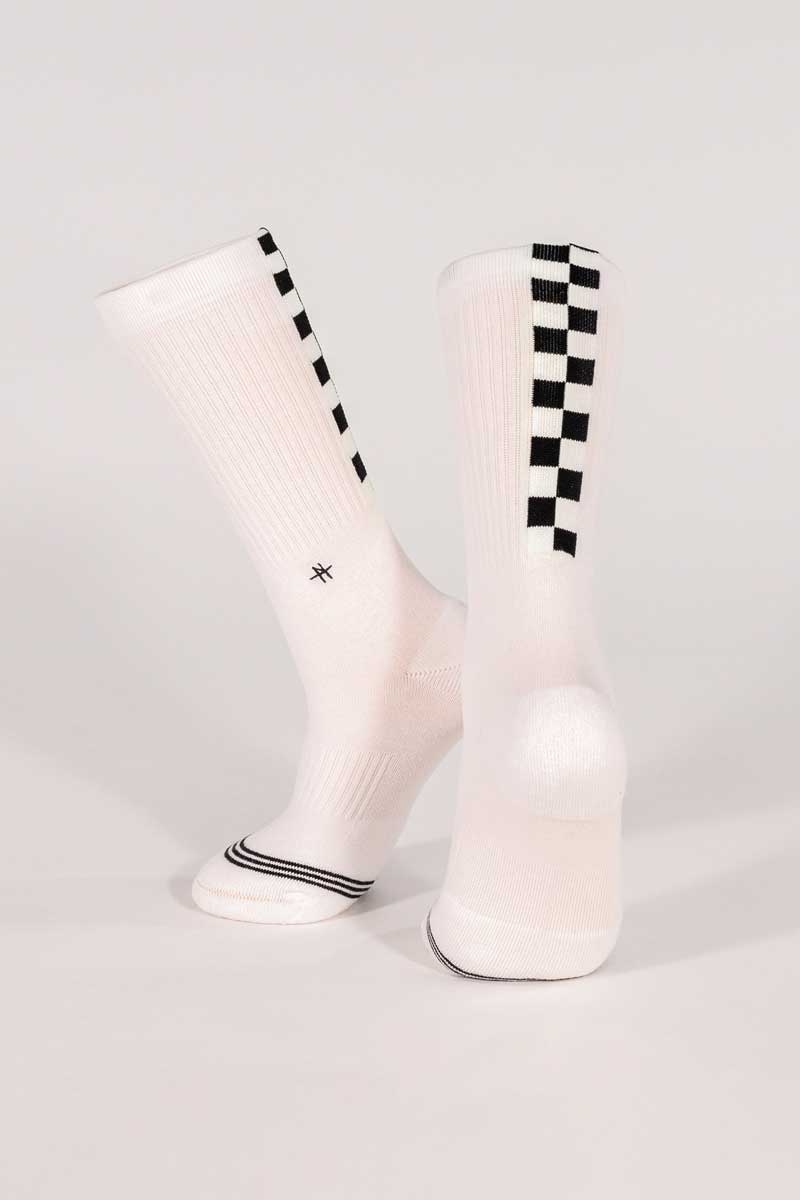 Socks Damero Blanco Negro