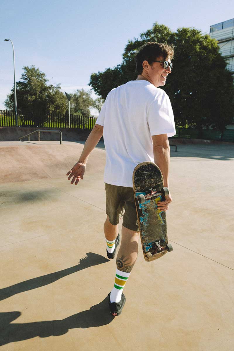 Socks Rayas Verde Amarillo