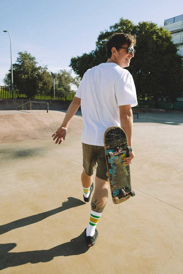 Socks Rayas Verde Amarillo