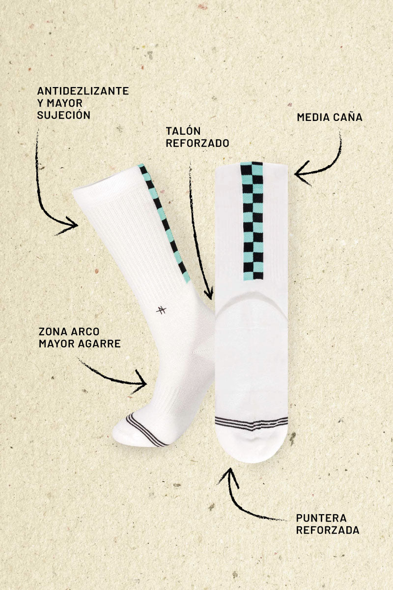 Socks Damero Verde