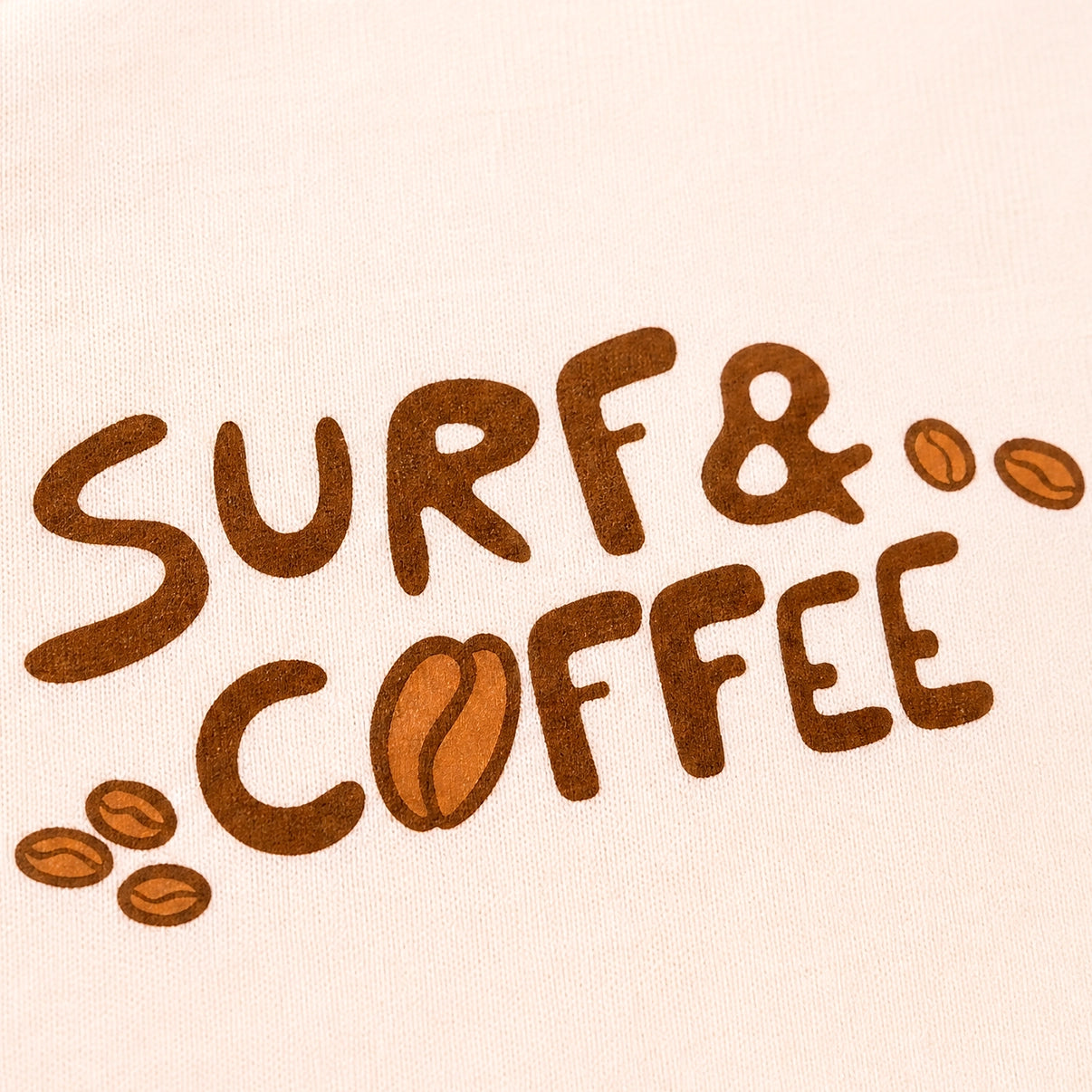 Surf And Coffee Cropped Tee