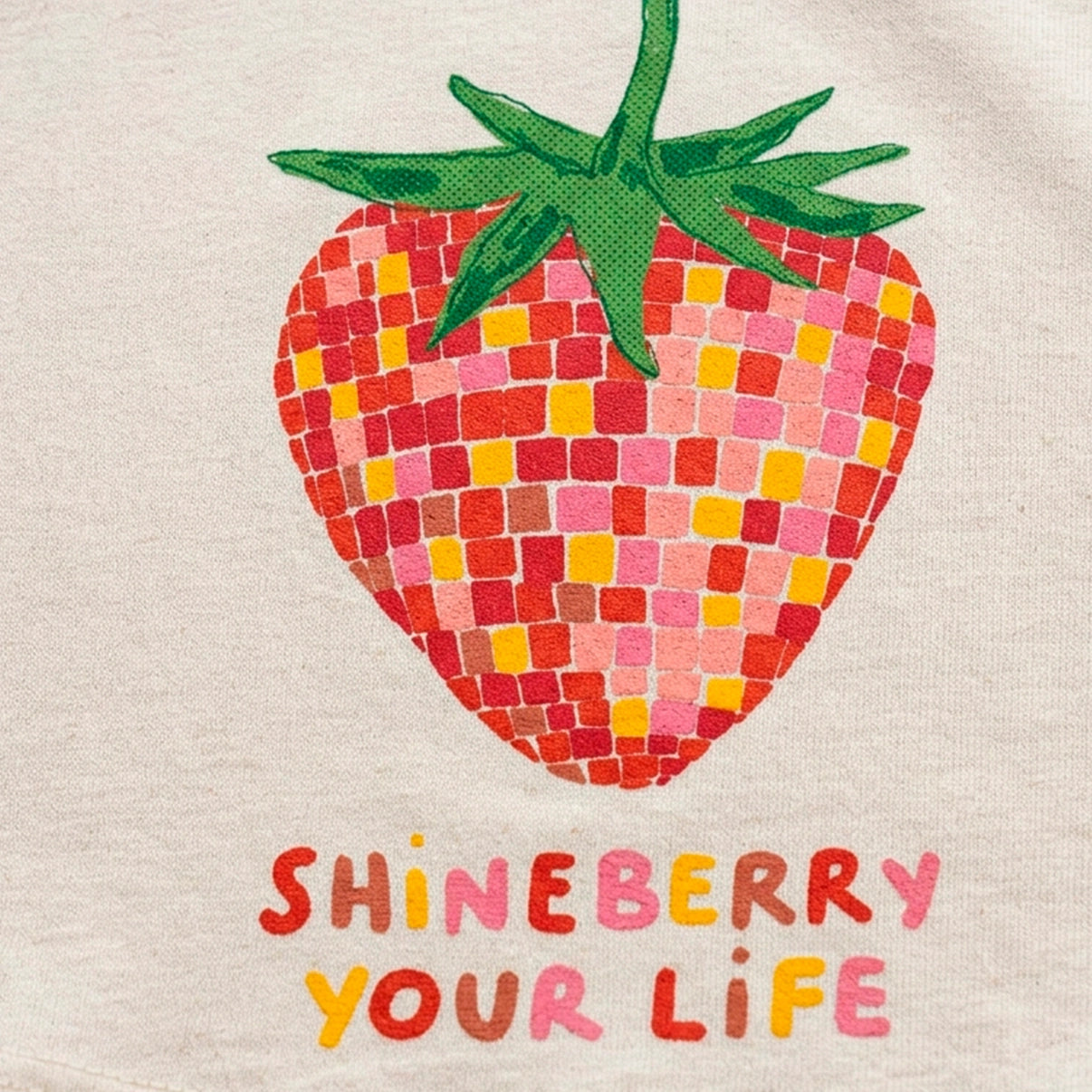 Disco Strawberry Cropped Tee