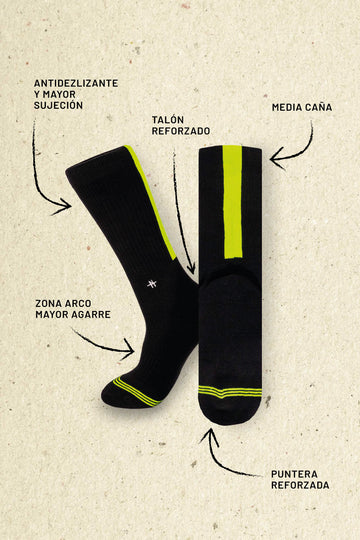 Socks Fluor Amarillo