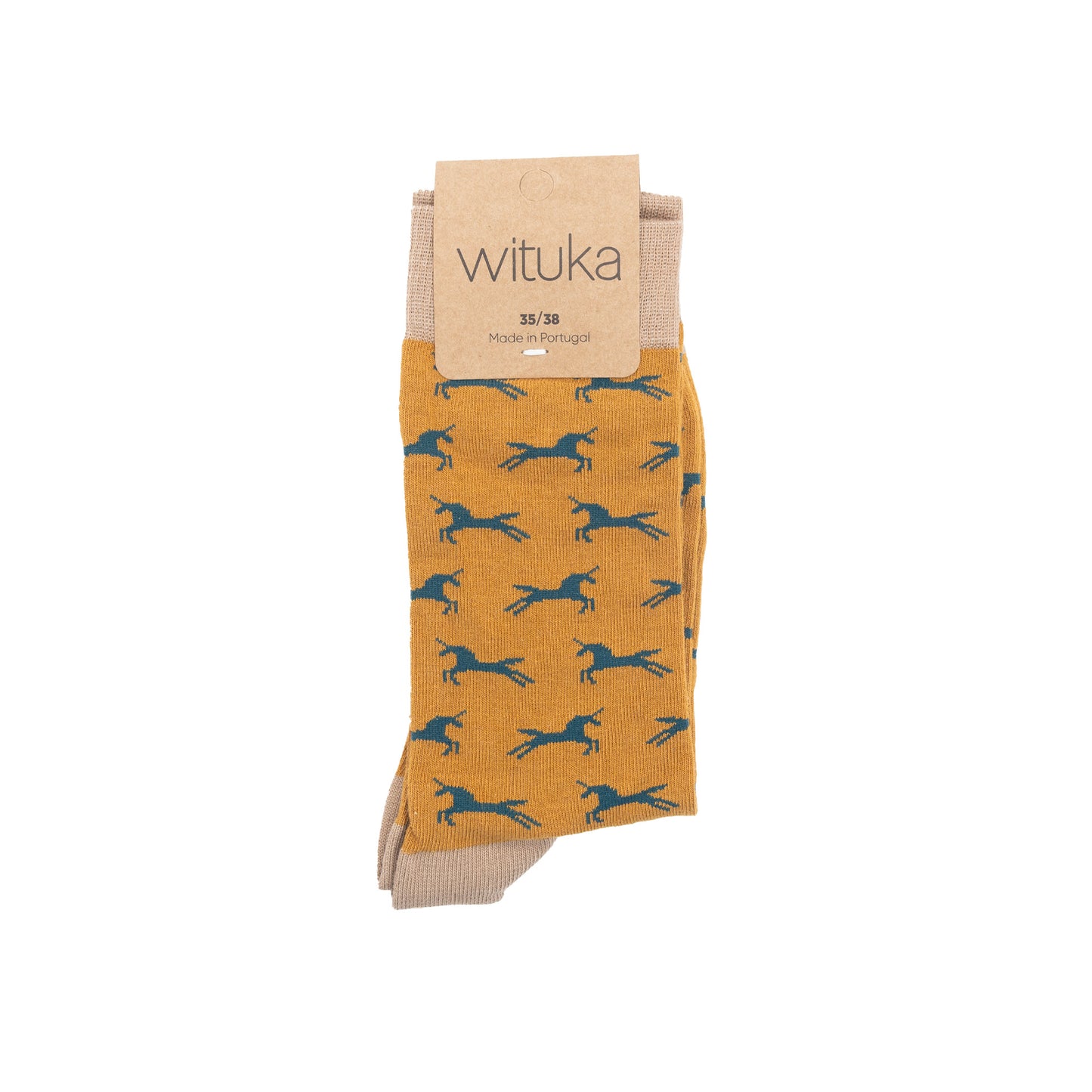 Socks Mustard Unicorns