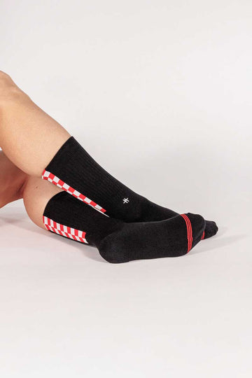 Socks Damero Rojo
