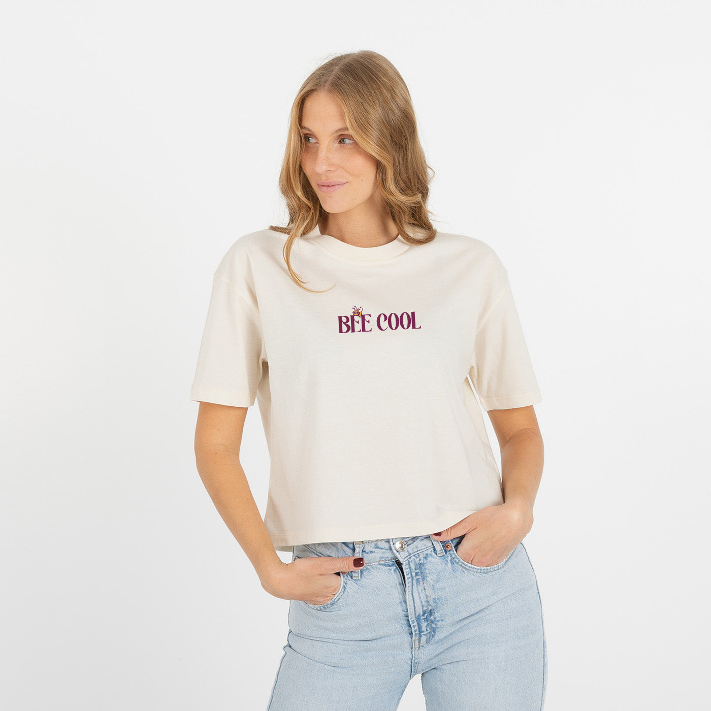 Bee Cool Cropped Tee