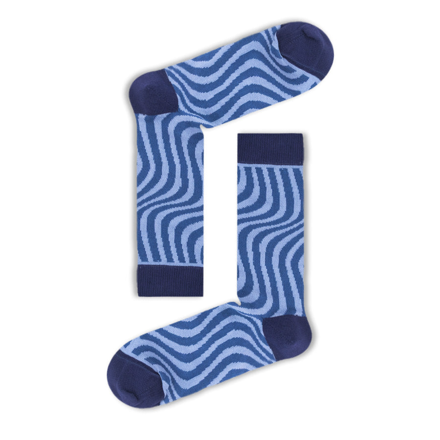 Socks Blue Swirl
