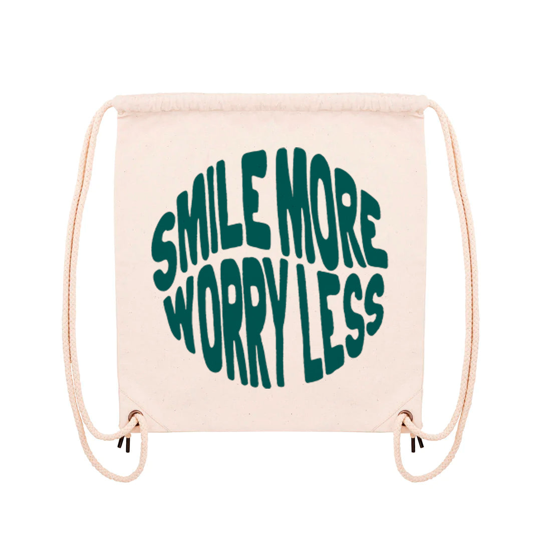 Smile More Worry Less - Gym Bag
