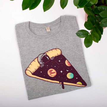 camiseta algodón orgánico - Galactic Deliciousness grey