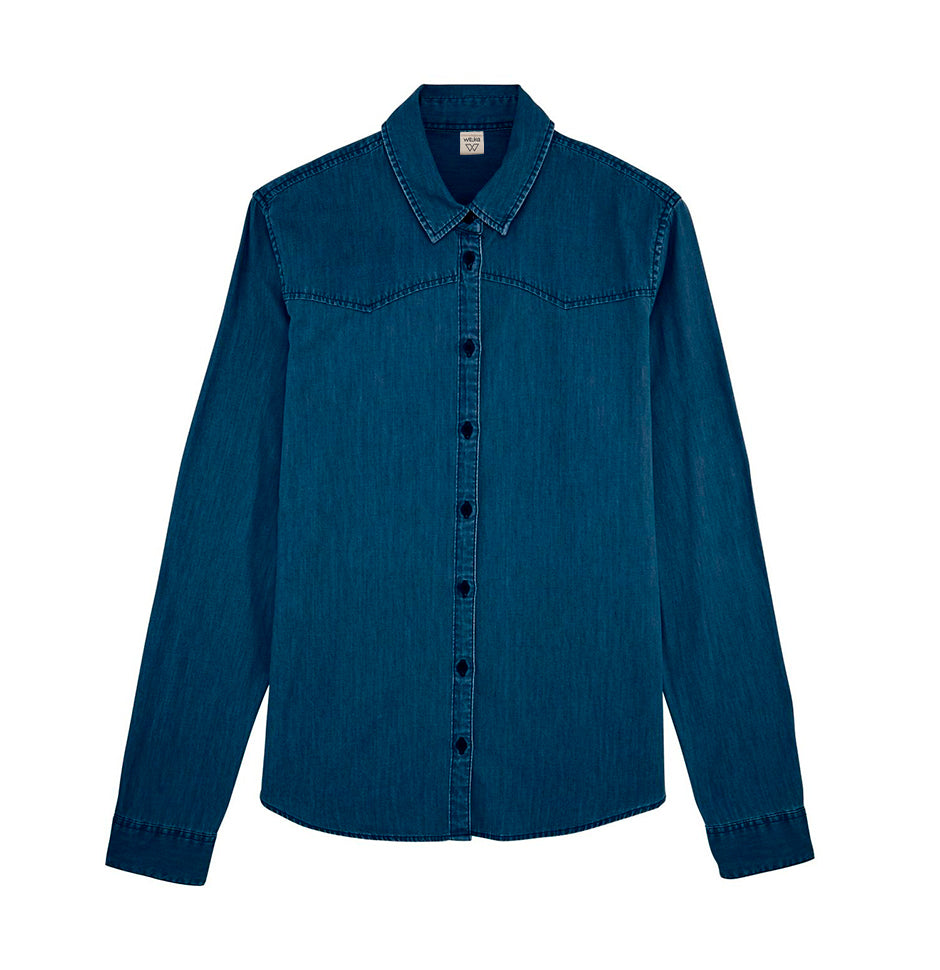Womens Mid Indigo Shirt