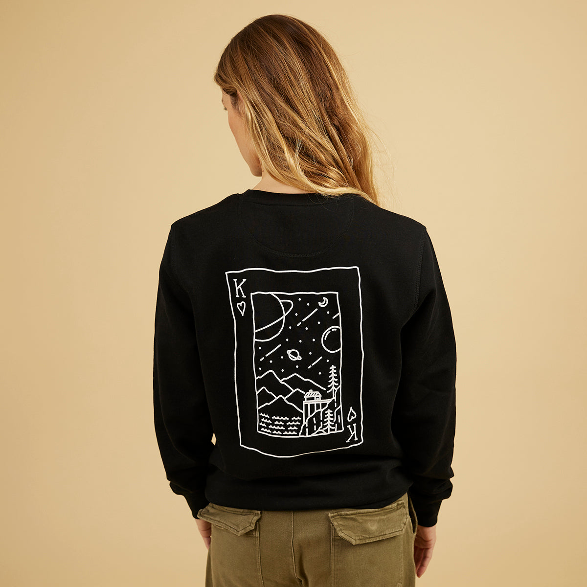 King of Nature Playing Card Sweatshirt
