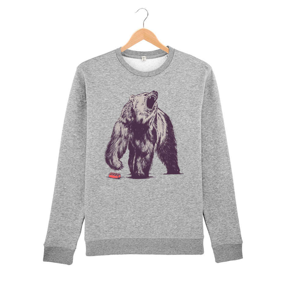 Sudadera algodón orgánico - Bear Block
