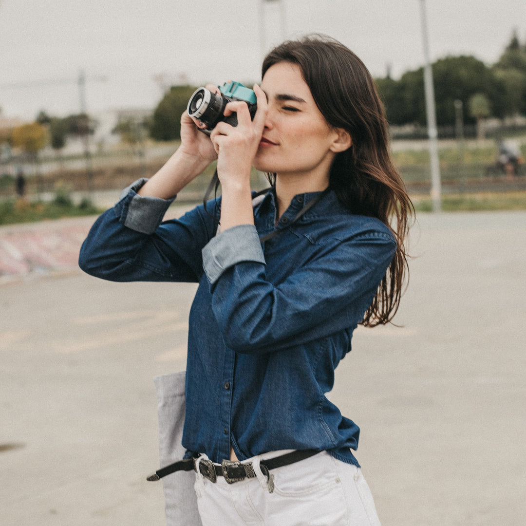 Womens Mid Indigo Shirt
