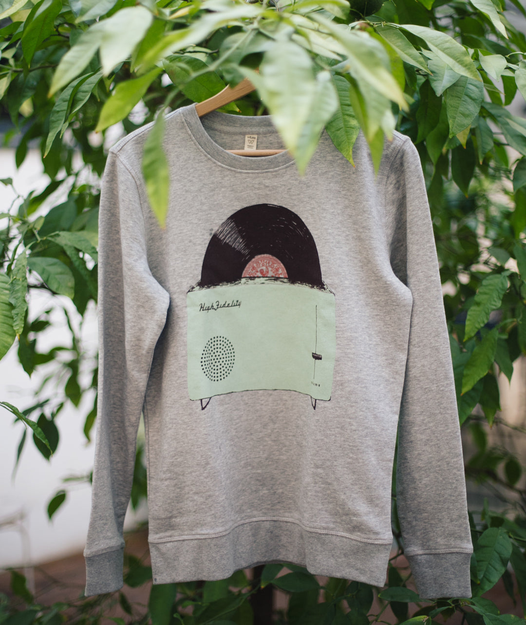 sudadera música vinilo