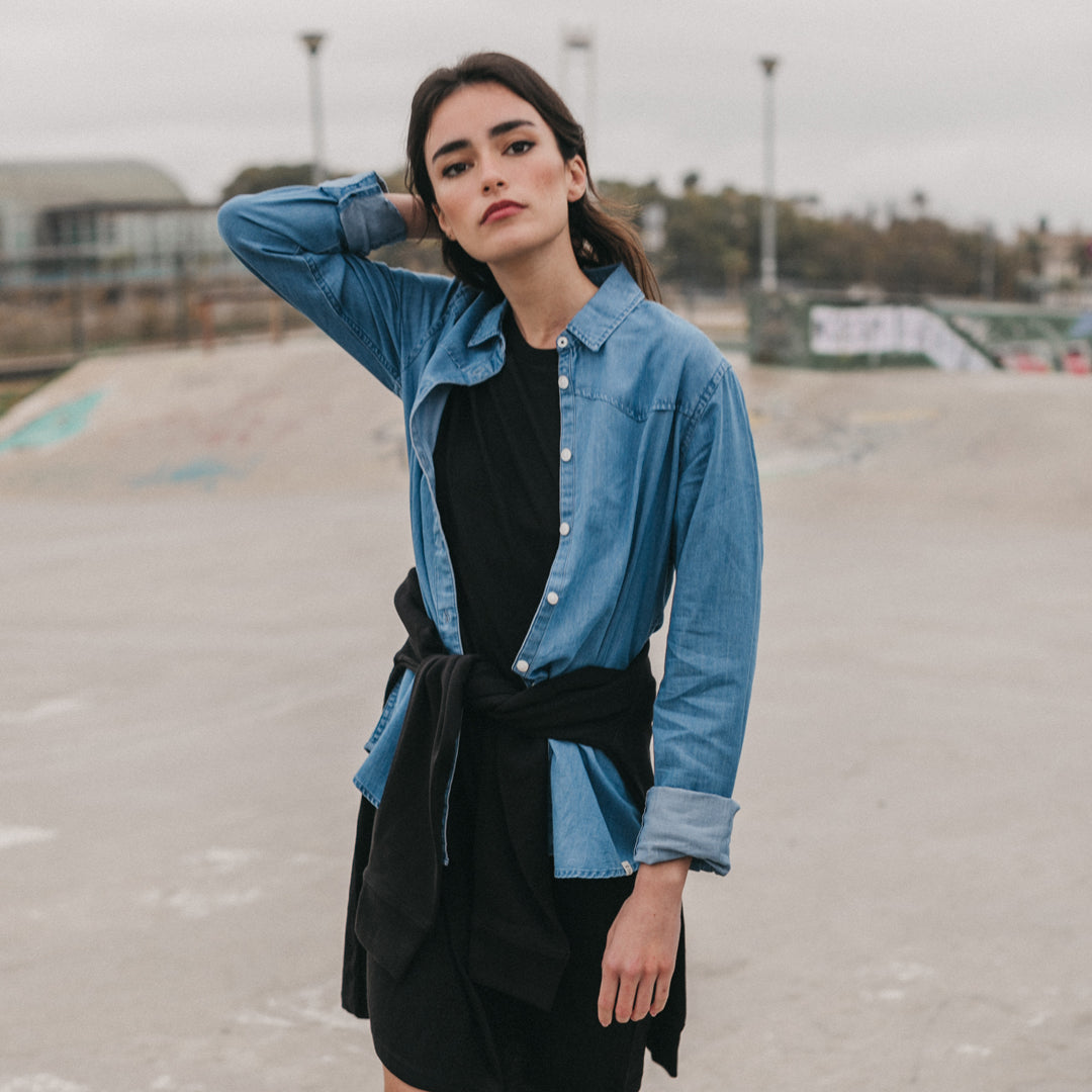 Womens Light Indigo Shirt