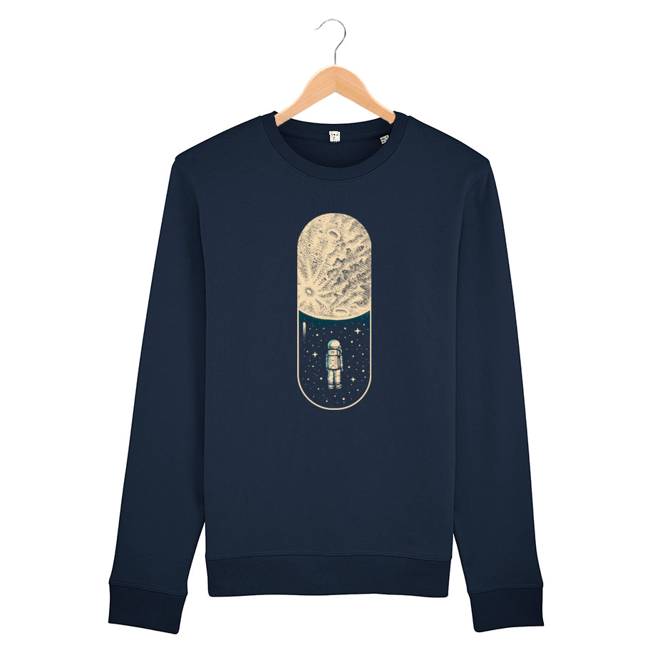 Sudadera algodón orgánico - Space Capsule