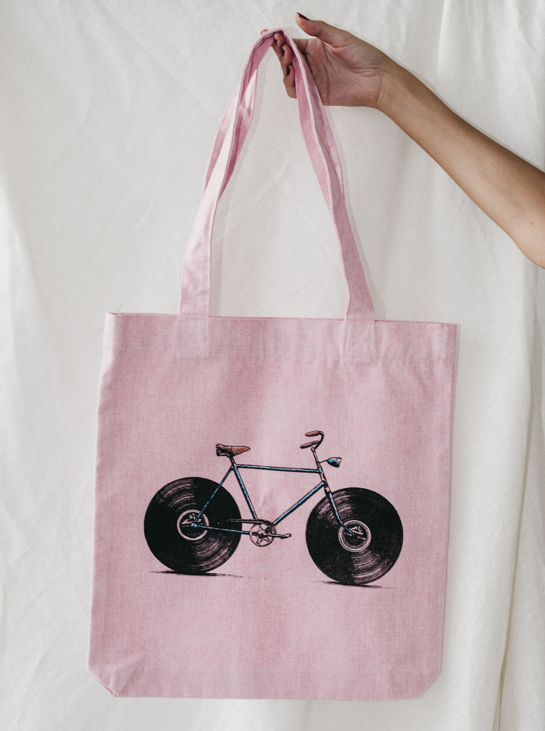 tote bag bicicleta vinilo