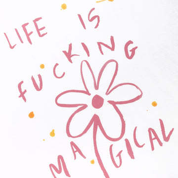 Life is fucking magical Cropped Tee