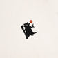 Skiing Raccoon Cropped Tee