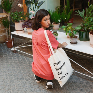 Plastic Bags are for losers - Thin Tote Bag