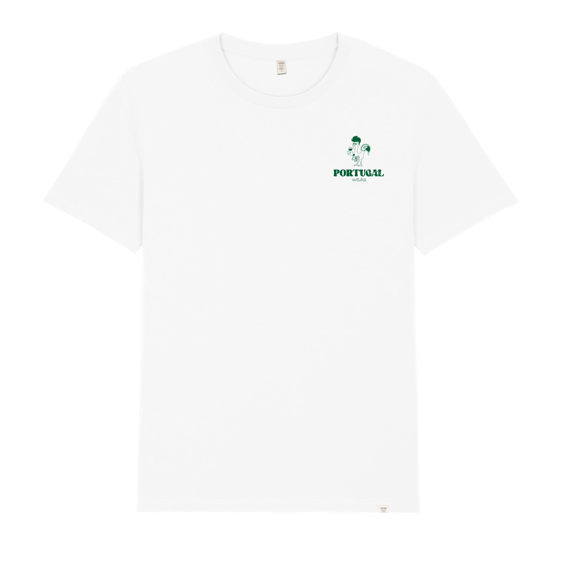 VIPwees Portugal Football Legends Caricature T-Shirt - Organic Cotton, Fan Art Design