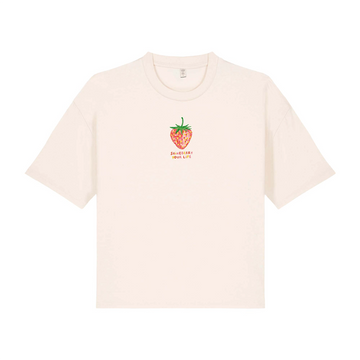 Disco Strawberry Cropped Tee