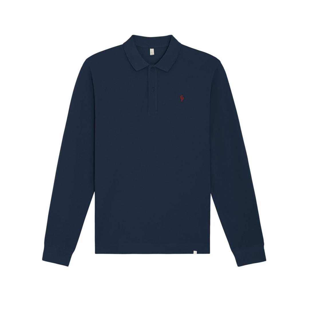 Long Sleeve Polo Cactus French Navy