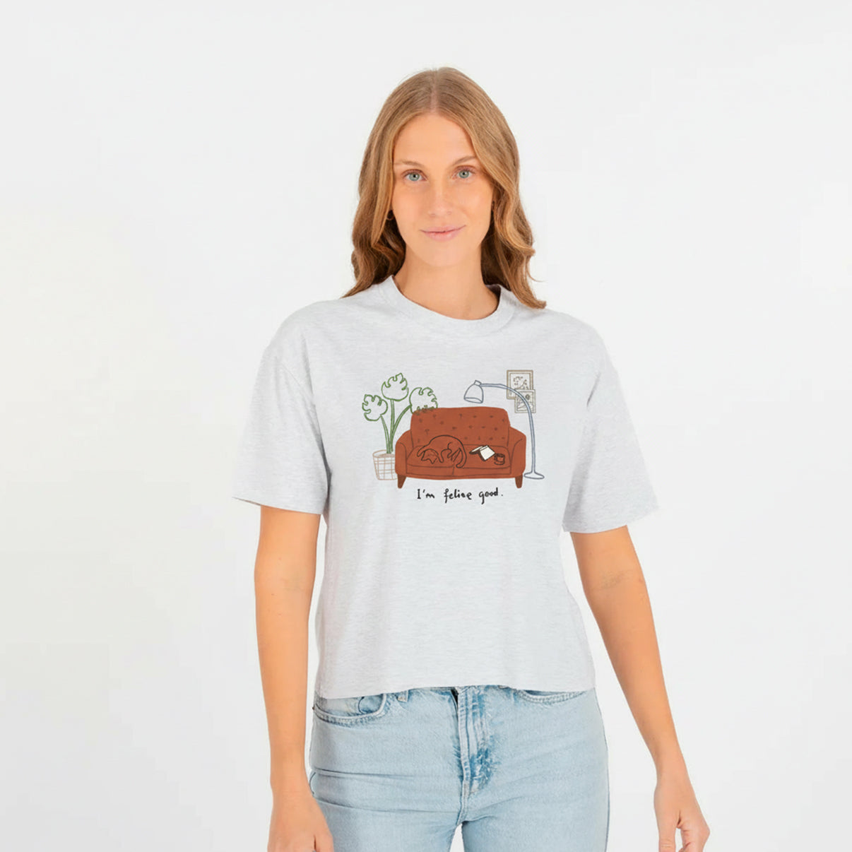 Im Feline Good Cropped Tee