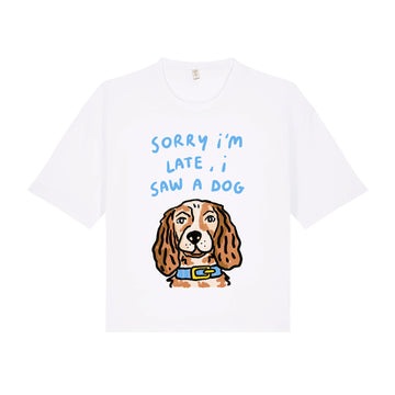 I saw a dog Cropped Tee