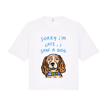 I saw a dog Cropped Tee