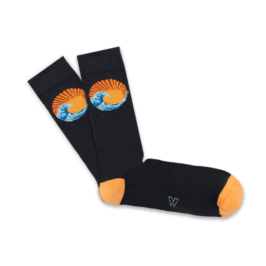Socks Kanagawa Wave