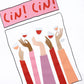 Cin cin wine Cropped Tee