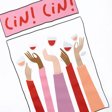 Cin cin wine Cropped Tee