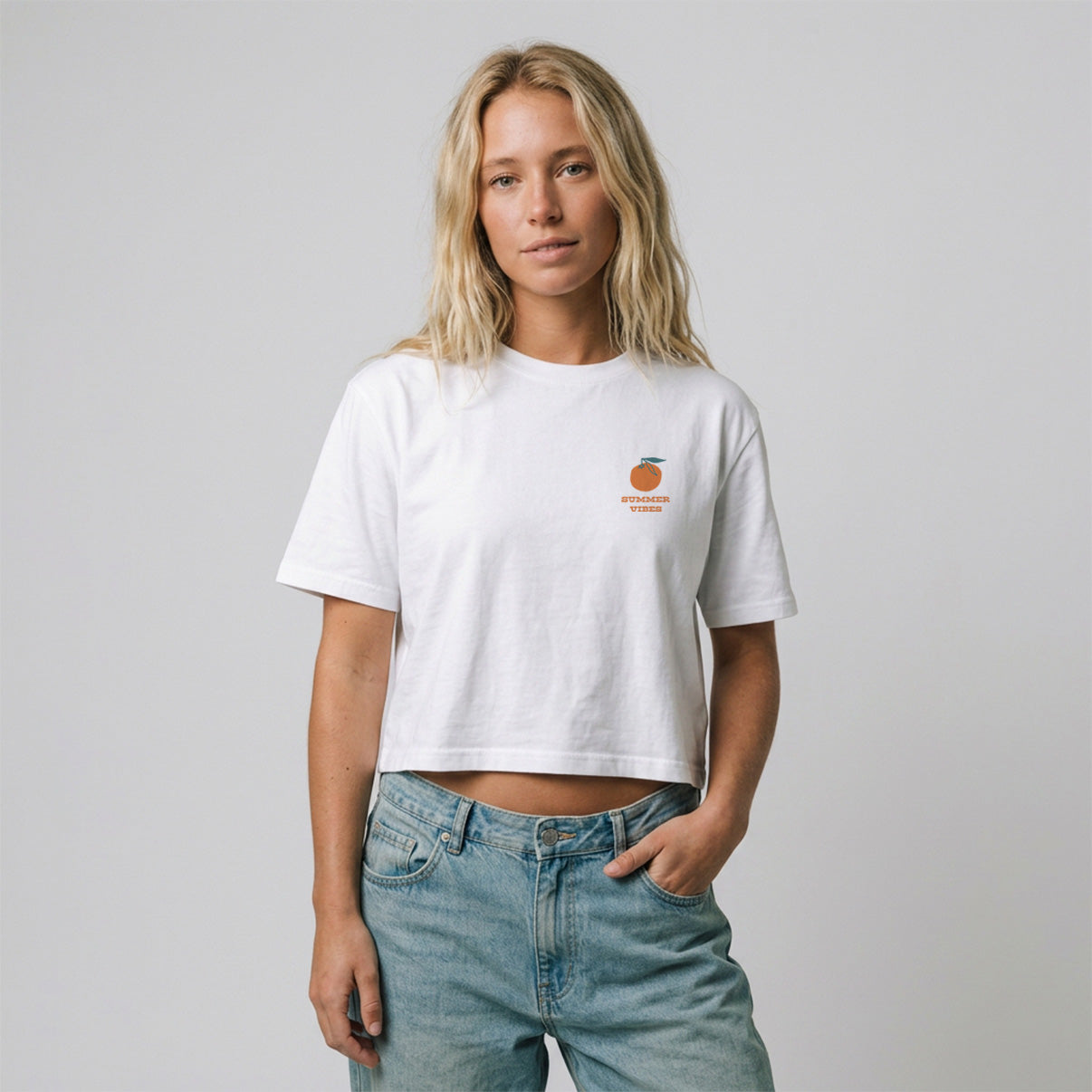 Summer Vibes Cropped Tee