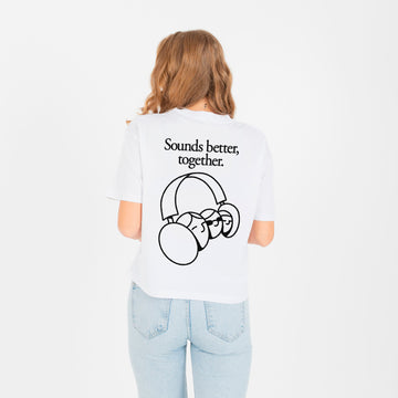 Sounds Better Together Cropped Tee