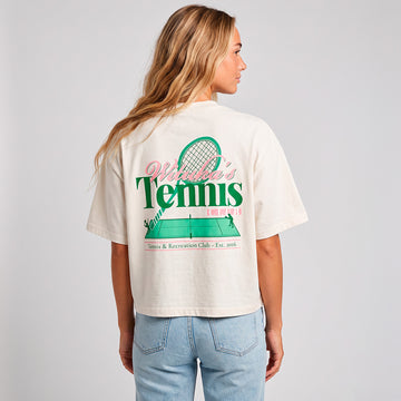 Wituka Tennis Club Cropped Tee