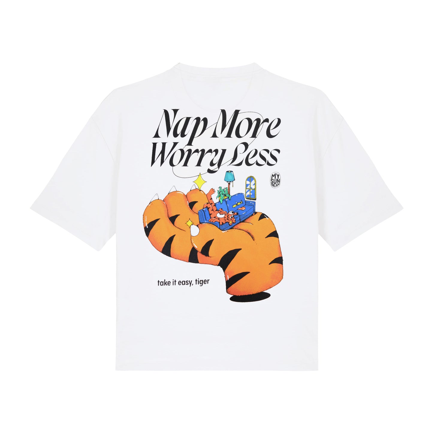 Nap More Worry Less Cropped Tee