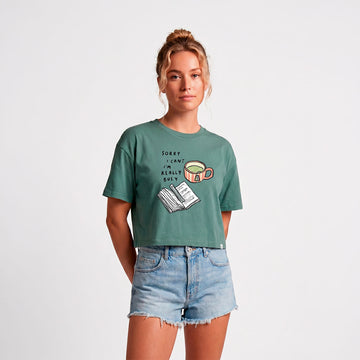 Really Busy Cropped Tee