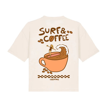 Surf And Coffee Cropped Tee