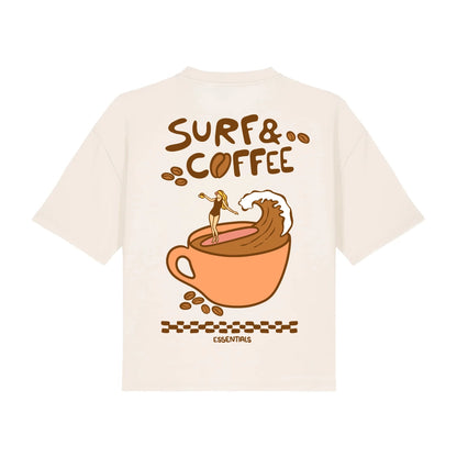 Surf And Coffee Cropped Tee
