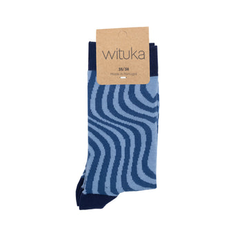 Socks Blue Swirl