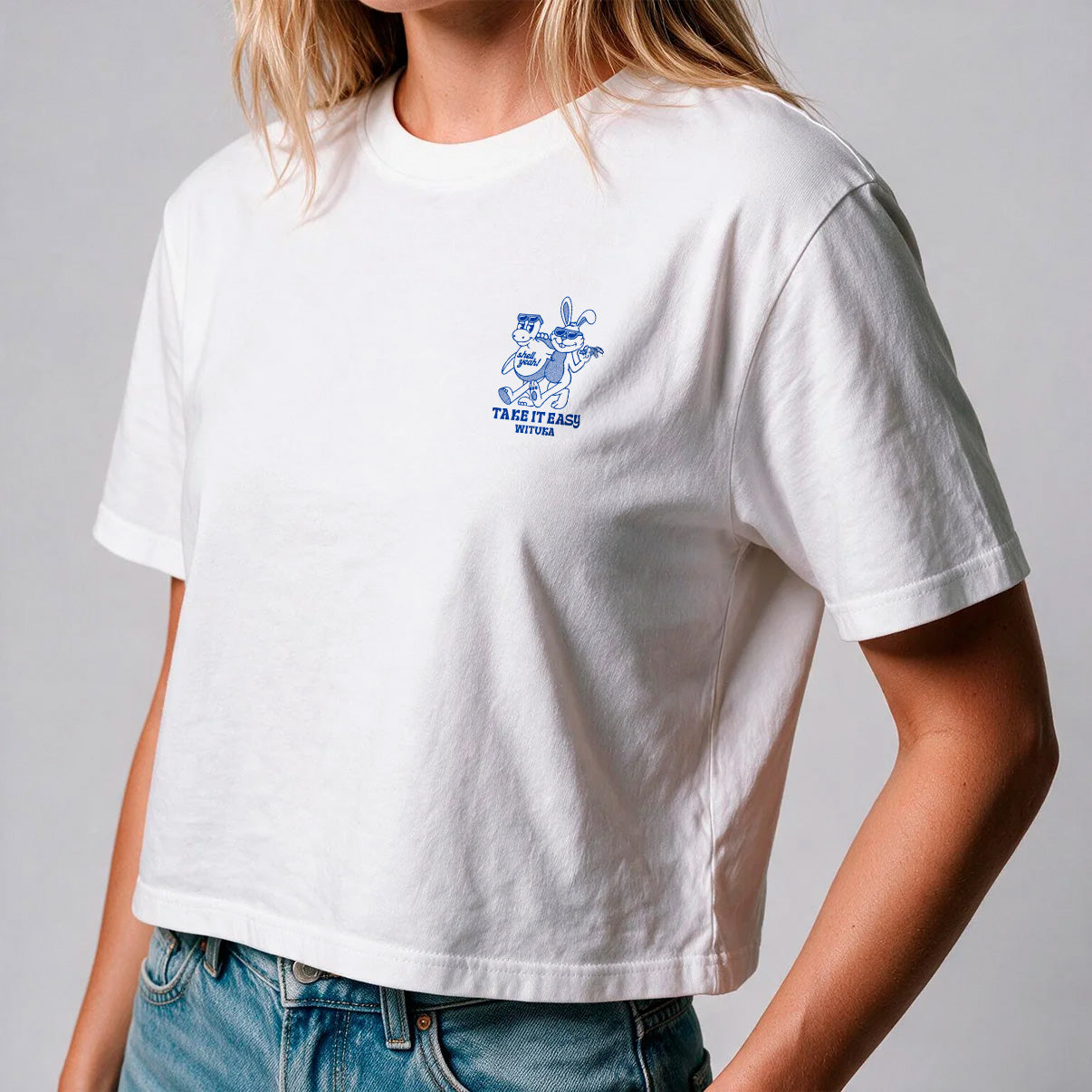 Slow And Steady Cropped Tee