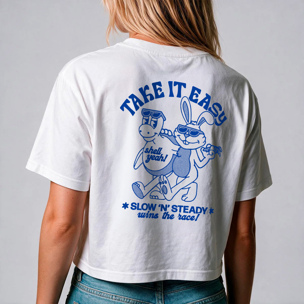 Slow And Steady Cropped Tee