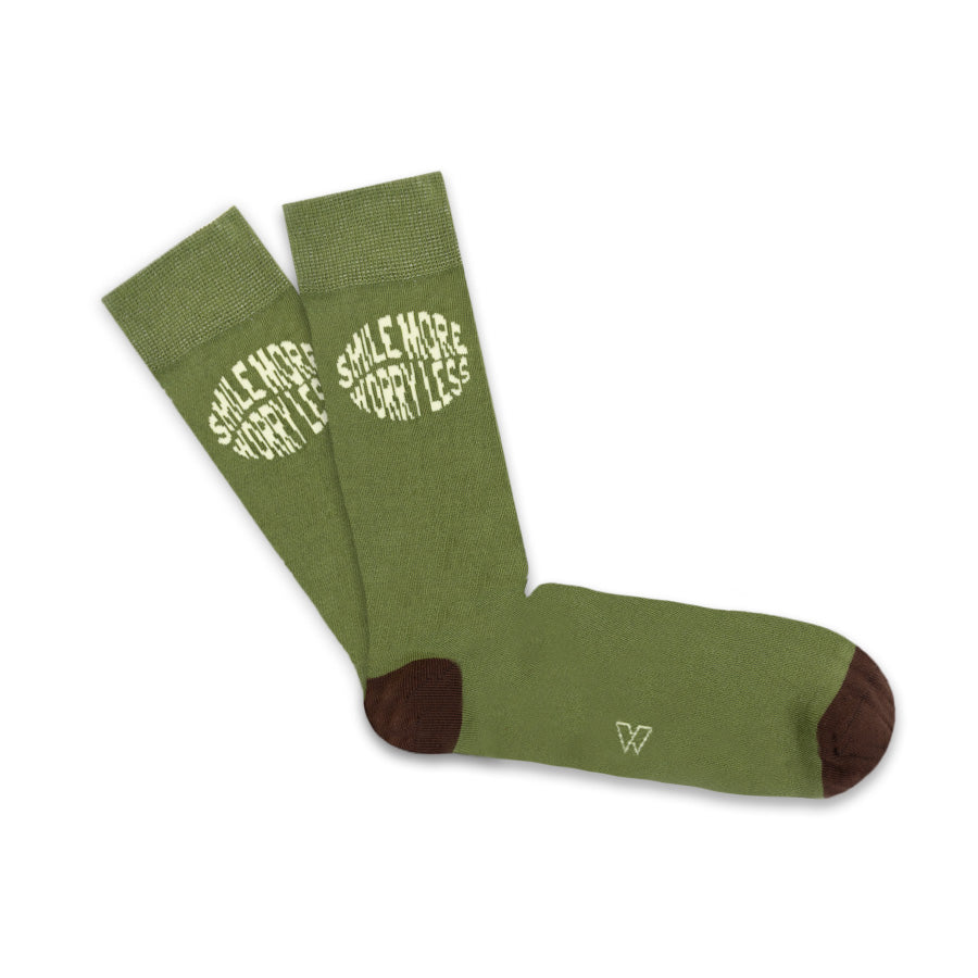 Socks Smile More Worry Less