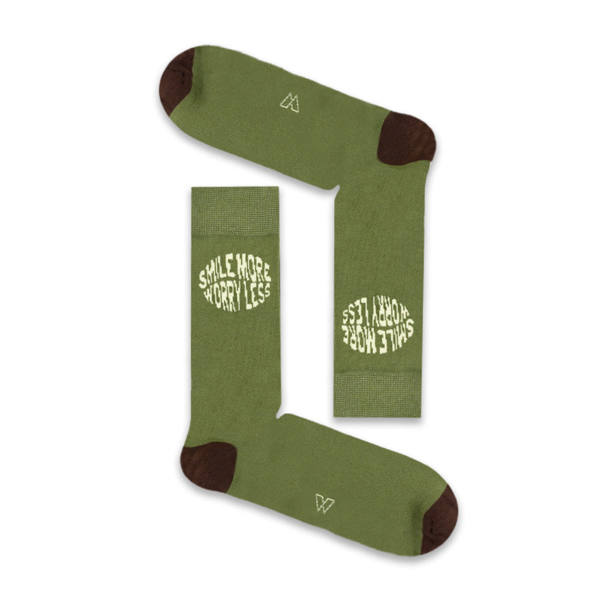 Socks Smile More Worry Less