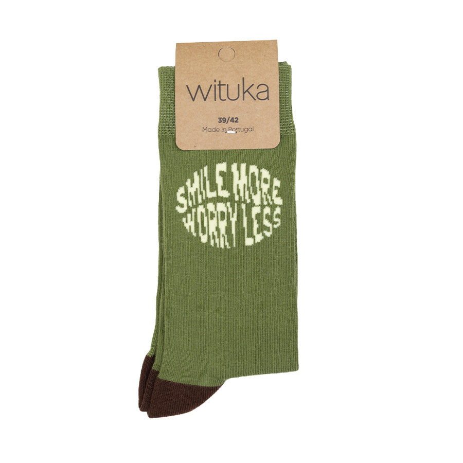 Socks Smile More Worry Less