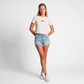 Surf And Coffee Cropped Tee