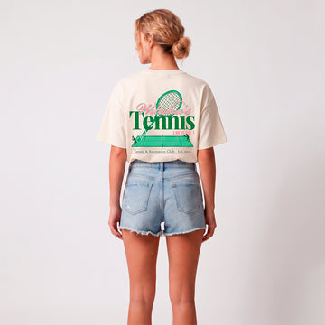 Wituka Tennis Club Cropped Tee